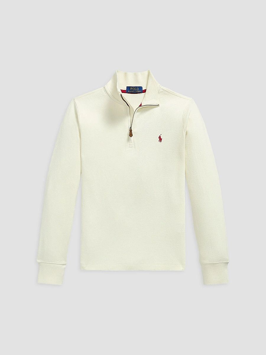 Polo Ralph Lauren Boy's Little Boy's & Boy's Estate-Ribbed Cotton Pullover Sweater - Club House Cream - Size 3