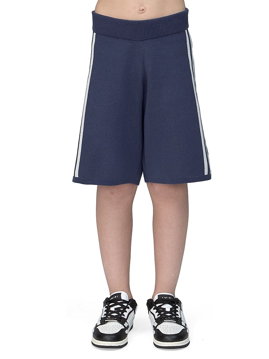 Little Kid's & Kid's Knit Sport Shorts - Midnight Blue - Size 4