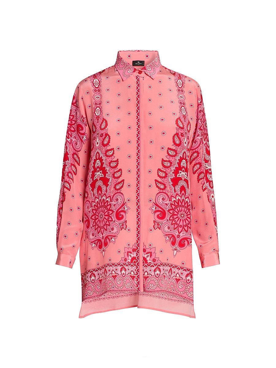 Women's Medallion Fiore Tunic Top - Stamp Af Dorosa - Size 4