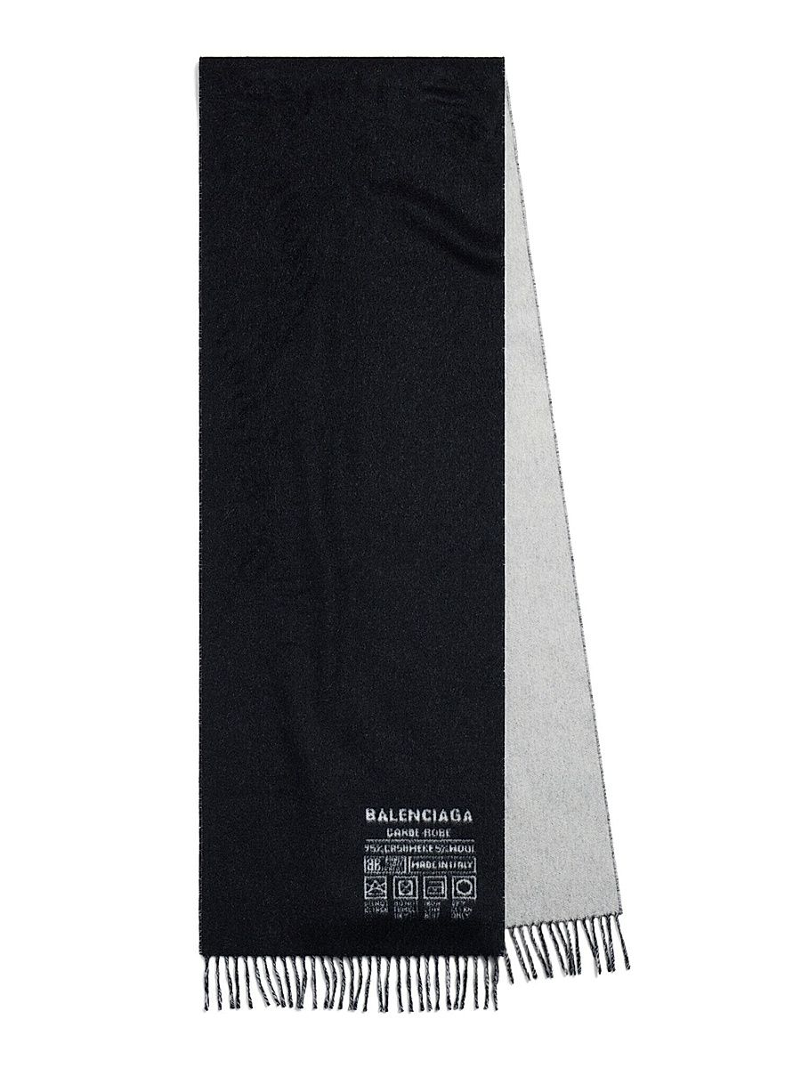 Women's Garde-Robe Scarf - Black White