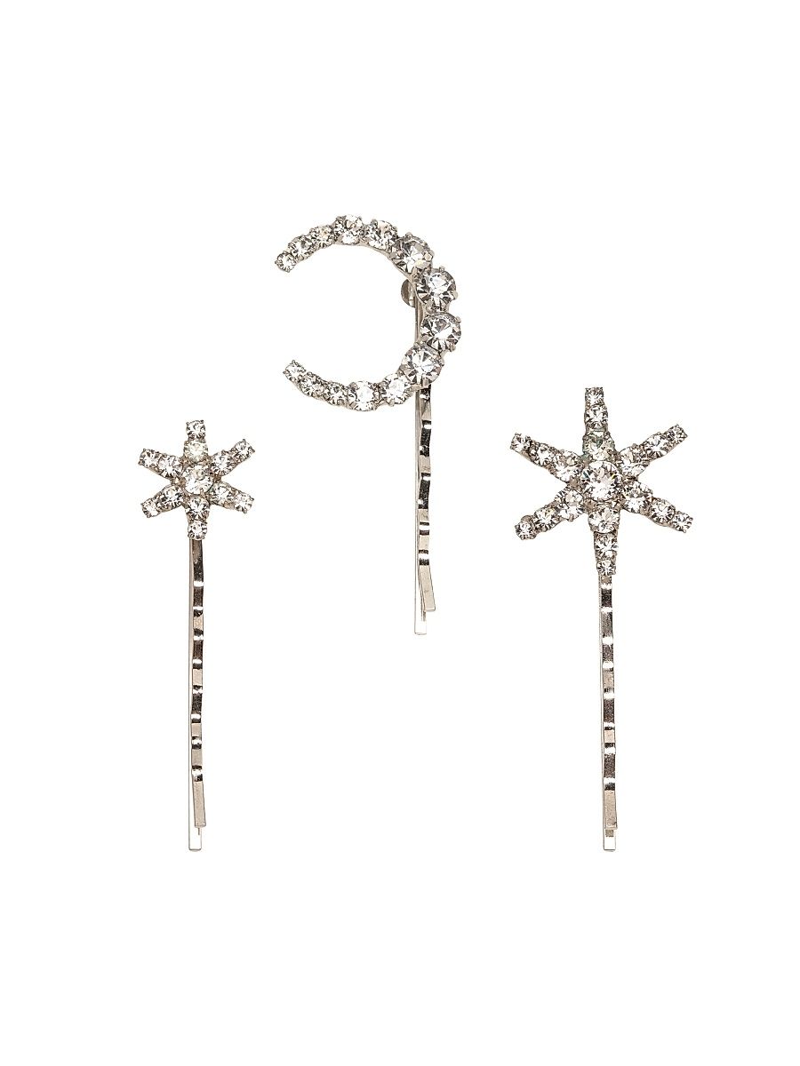 Women's Arae 3-Piece Crystal Bobby Pin Set - Crystal