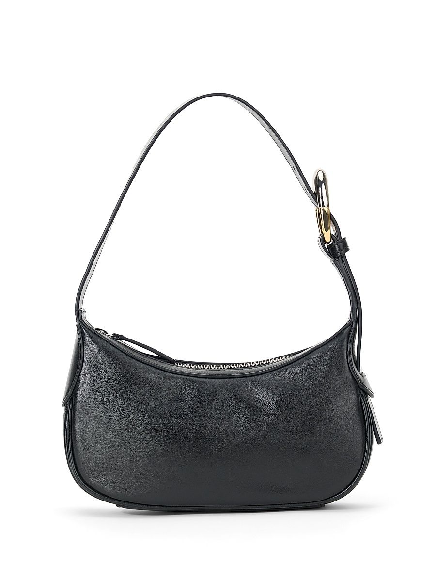 Women's Owen Leather Shoulder Bag - Black