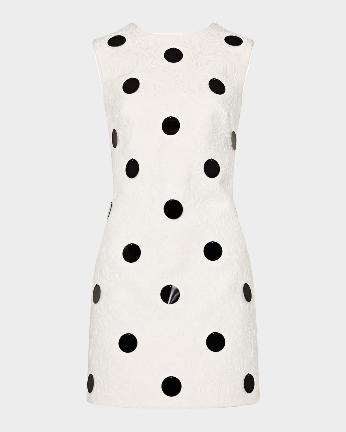 Ivette Sleeveless Paillette Floral Mini Dress