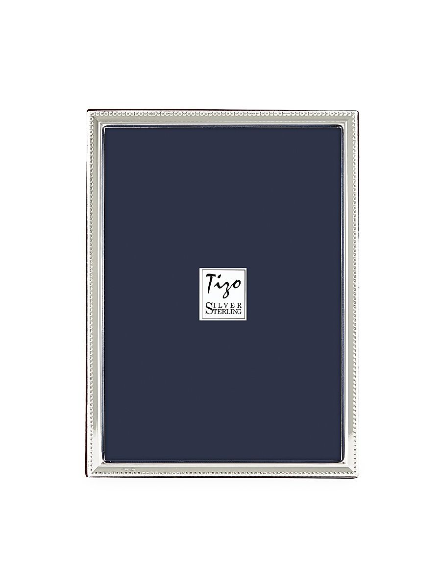 Sterling Silver Slim Pearl Frame - Silver - Size 5 x 7