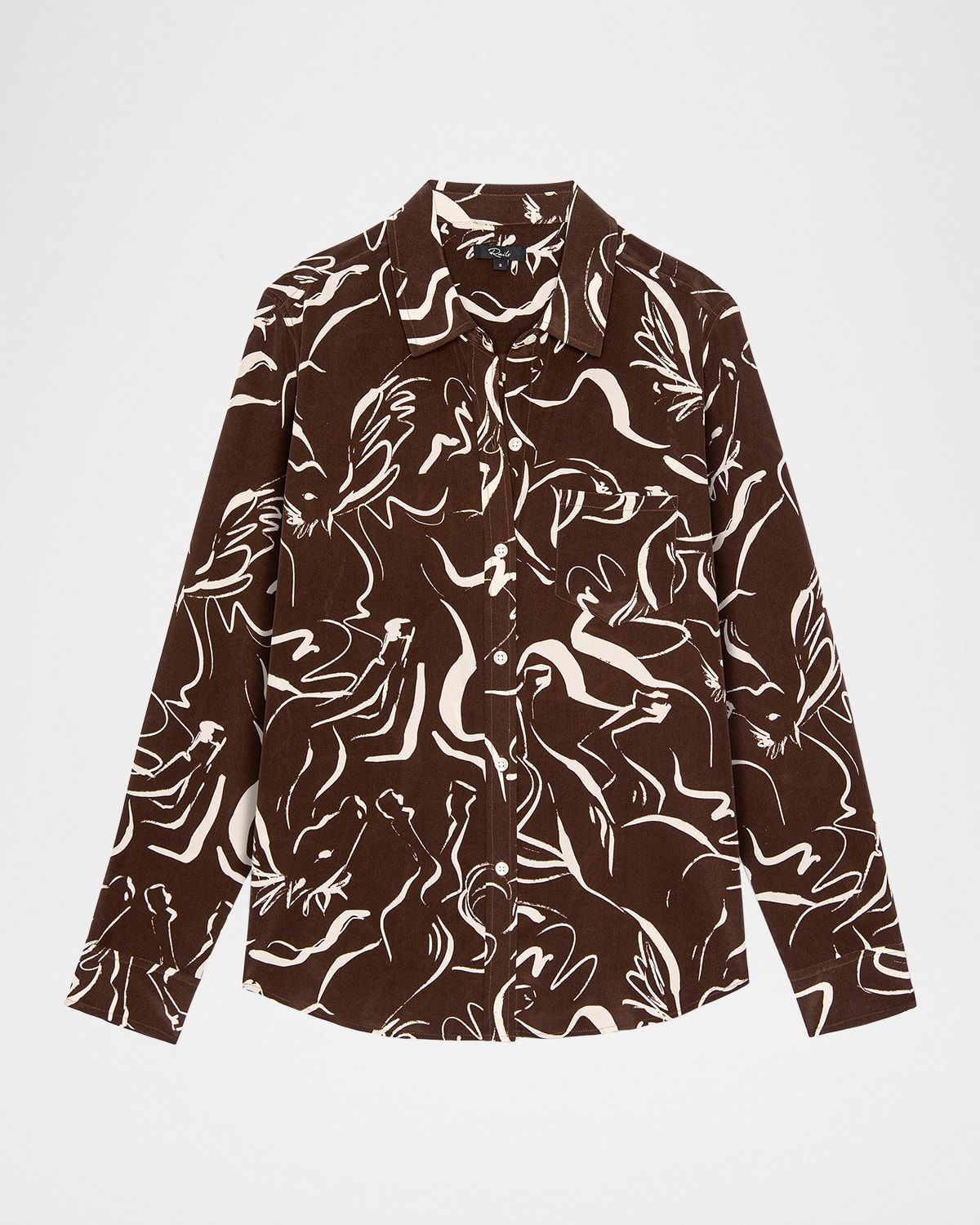 Kate Silk Long-Sleeve Blouse