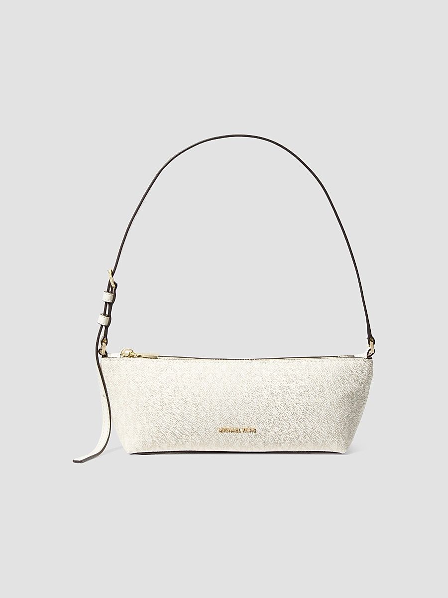 Women's Laila Small Monogram East West Pouchette - Chartreuse