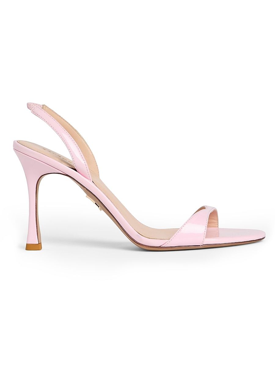 Women's Fortune 100MM Leather Slingback Sandals - Pink - Size 6
