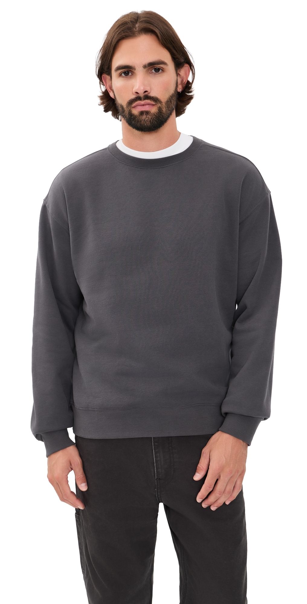 Beyond Yoga Luxefleece Crewneck Pullover Black Ash XL