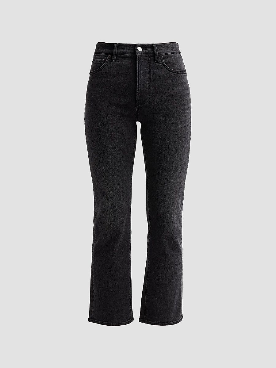 Women's Milla High-Rise Straight-Leg Jeans - Washed Onyx - Size 32