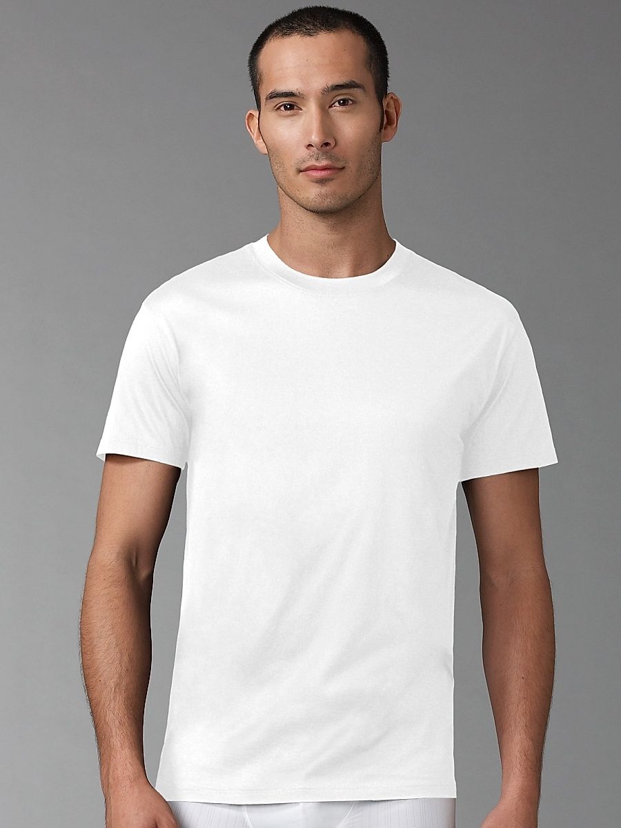 Men's Cotton Tee - White - Size XXL