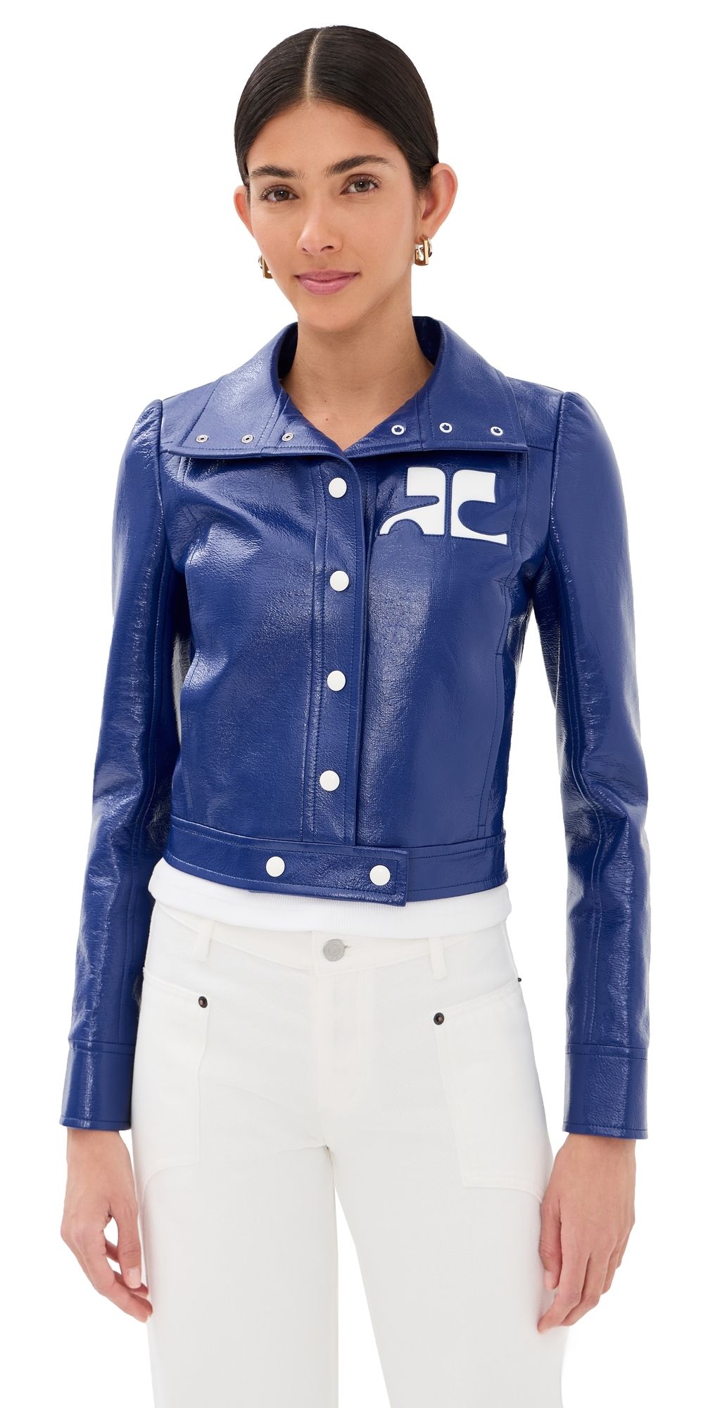 Courrèges Vinyle Reedition Jacket Mineral Blue 38