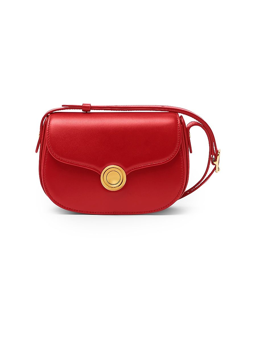 Women's Mini Ghiera Leather Crossbody Bag - Frozen Red Currant