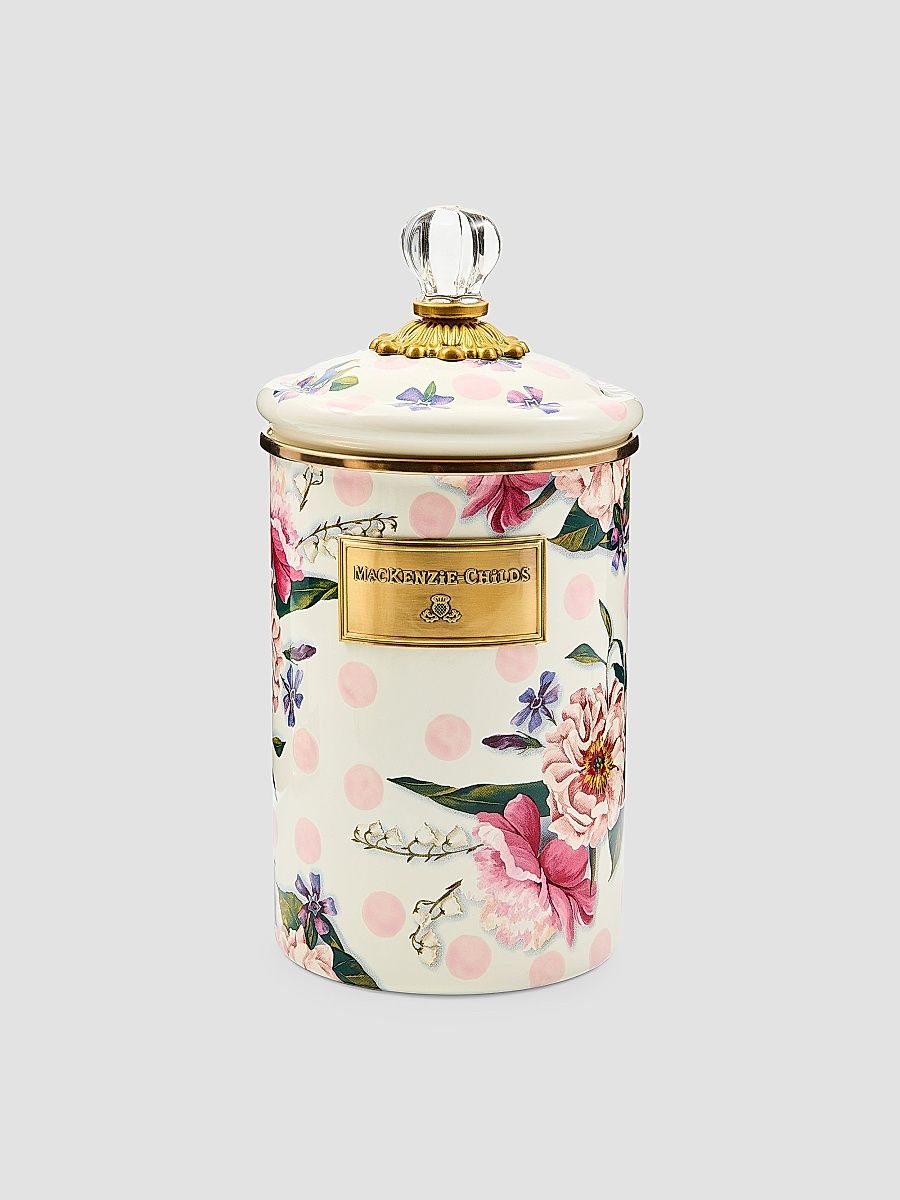 Wildflowers Pink Large Canister
