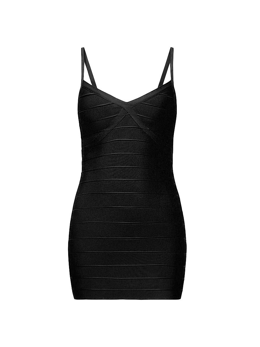 Women's After Party Bandage Minidress - Black - Size Large