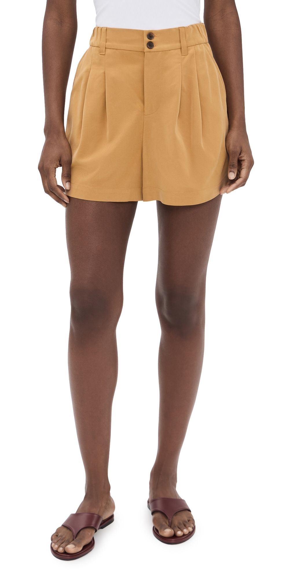 Varley Tansy Woven Shorts Apple Cinnamon XXS