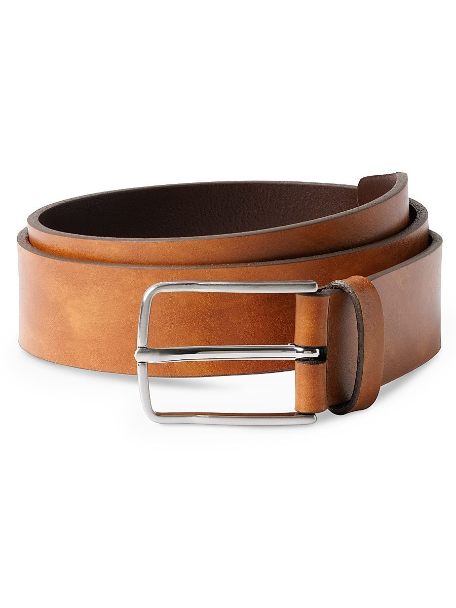 Men's Broadway Ave Leather Belt - Brown - Size 44