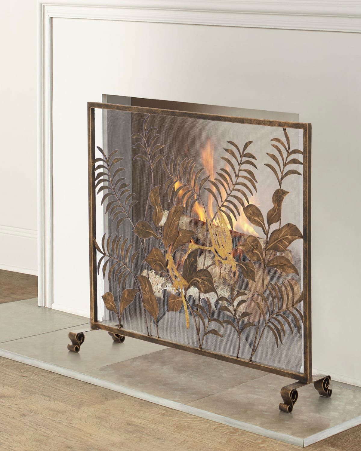 Bird Accent Fire Screen