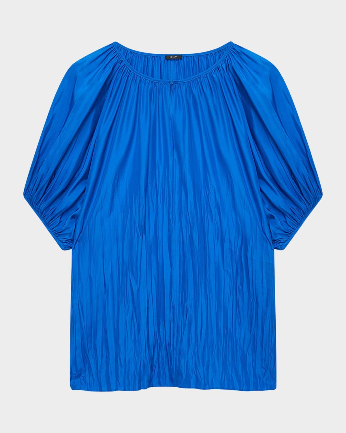 Briela Crinkled Habotai Silk Blouse