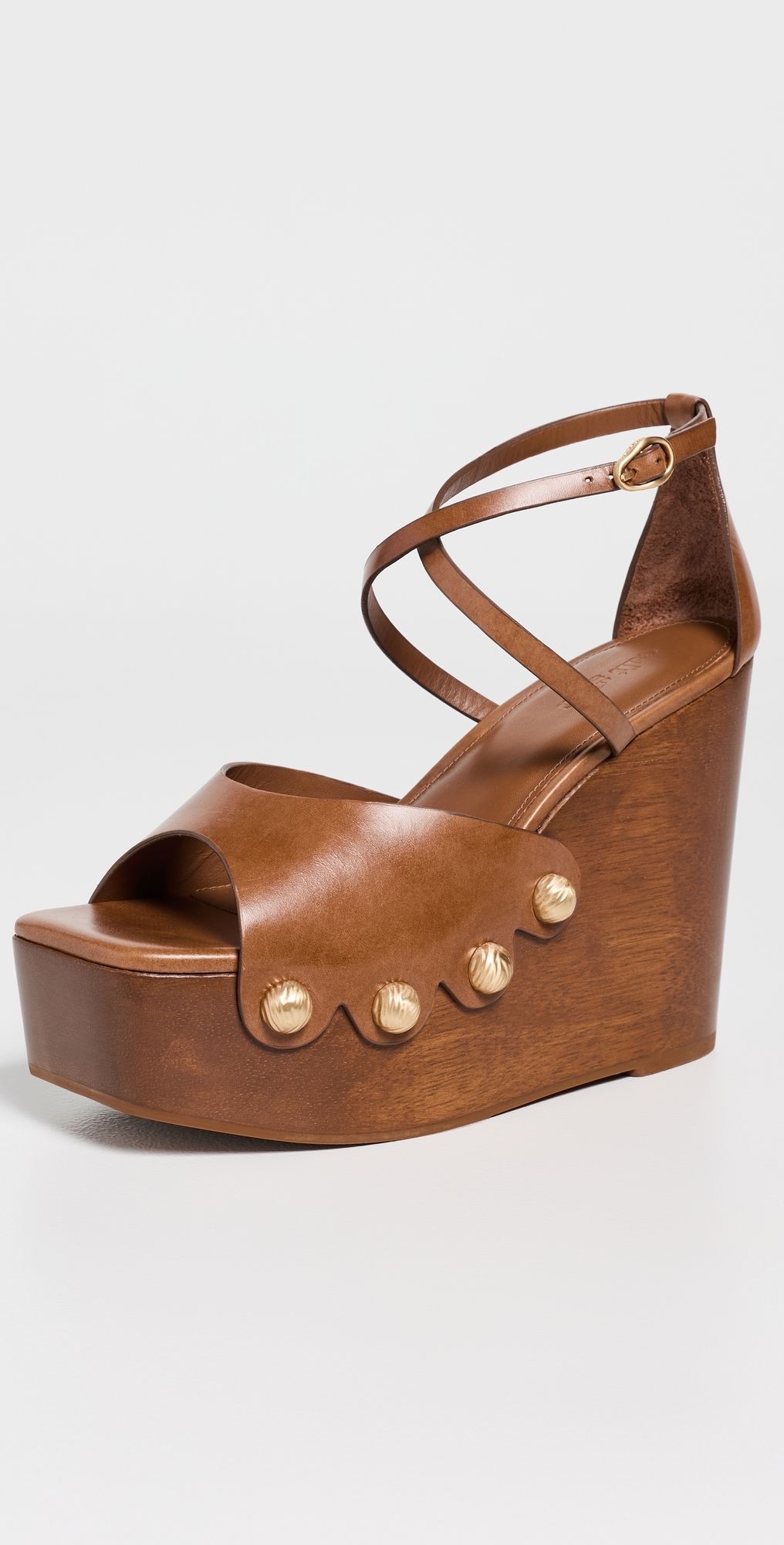 Cult Gaia Orly Wedge Sandals Rich Clay 41