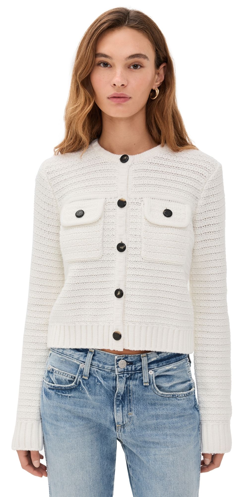 La Ligne Monique Cardigan Ivory XL
