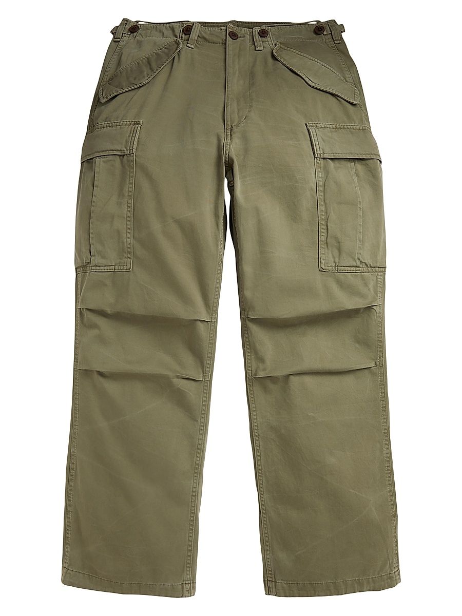 Men's The Big Cargo Pants - Olive Green - Size 38