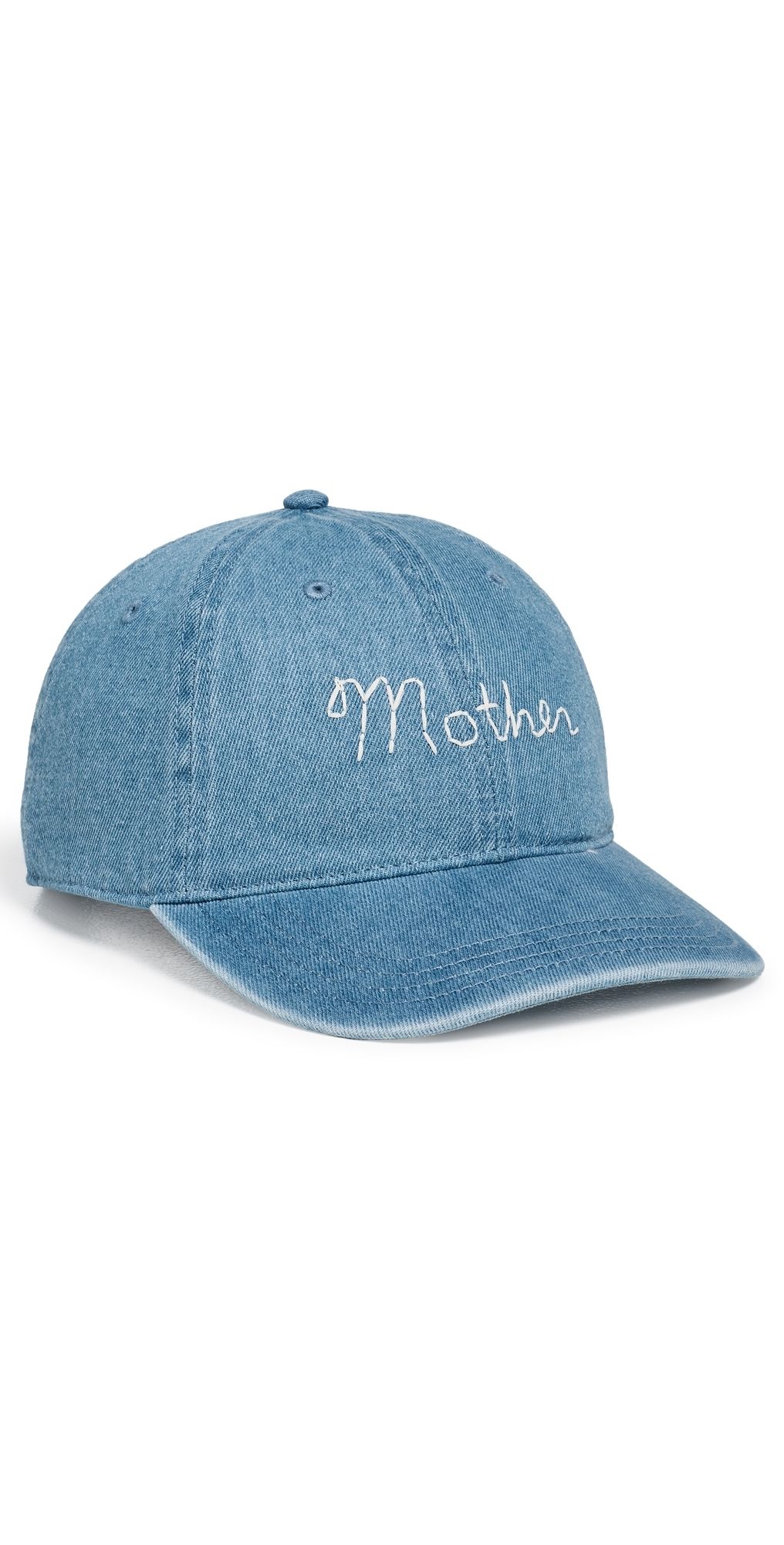 MOTHER Hats Off Cap Denim Baby Blue One Size