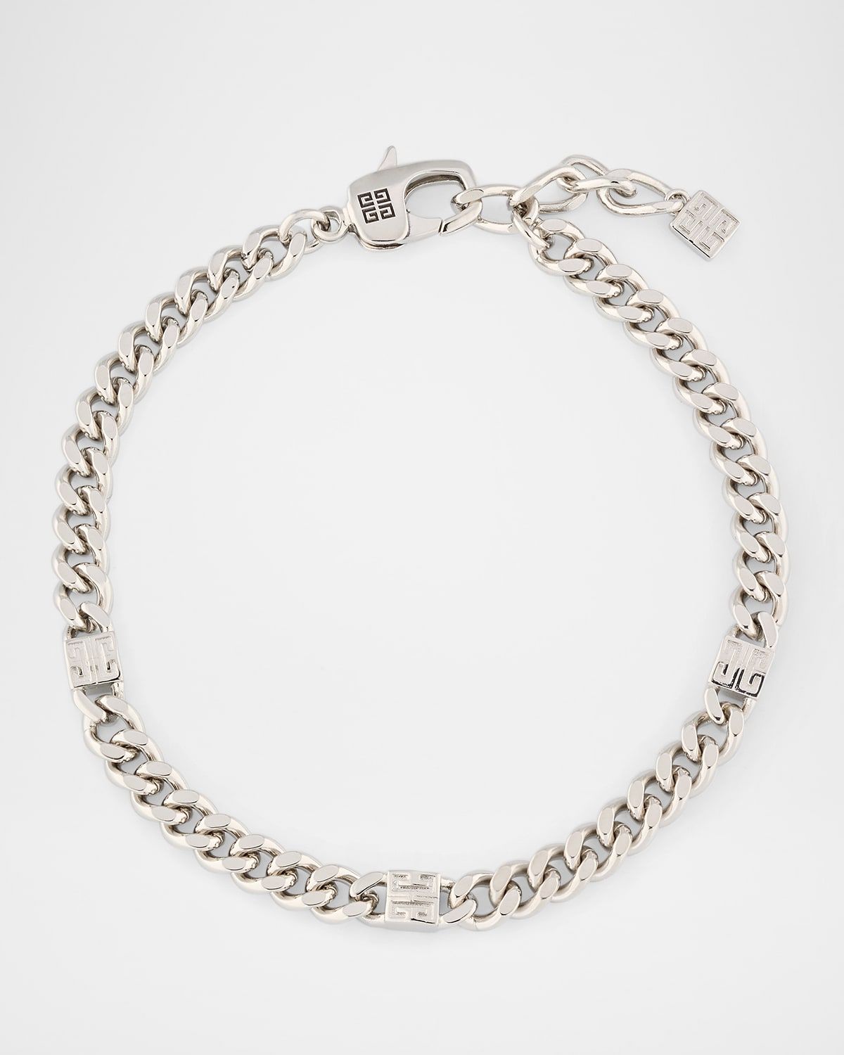 Men & apos;s 4G Silvery Small Chain Bracelet