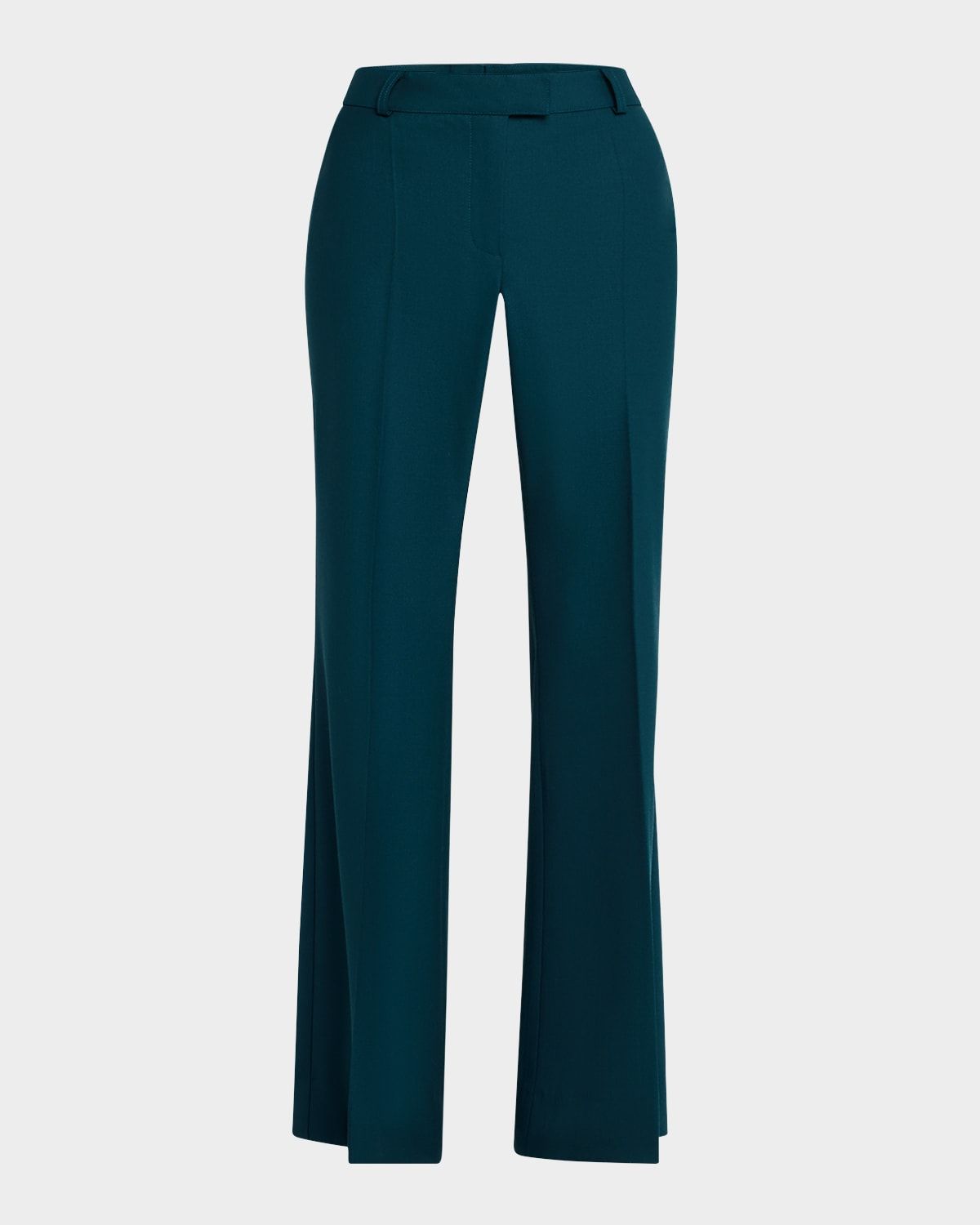 Wool-Blend Wide-Leg Pants