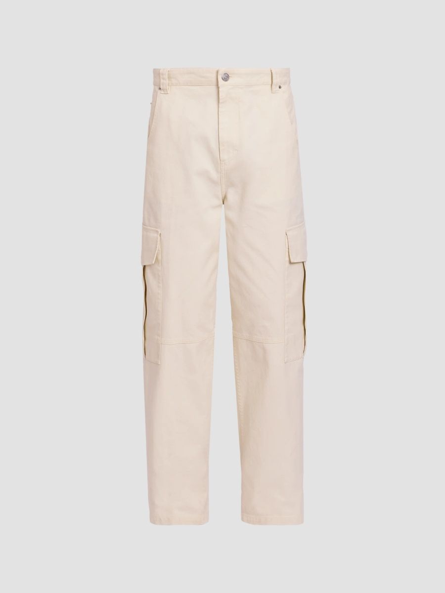 AMI Paris Men's Cargo Baggy Trousers - Ivoire - Size XXL