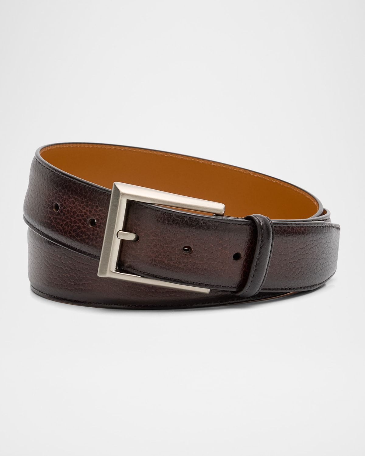 Men & apos;s Rocas Pebbled Leather Belt