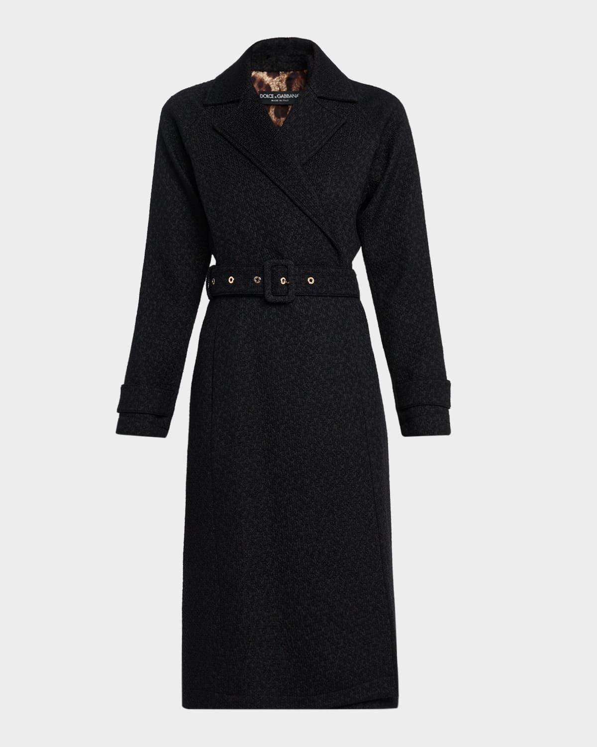 Rachel Bottoné Tweed Trench Coat