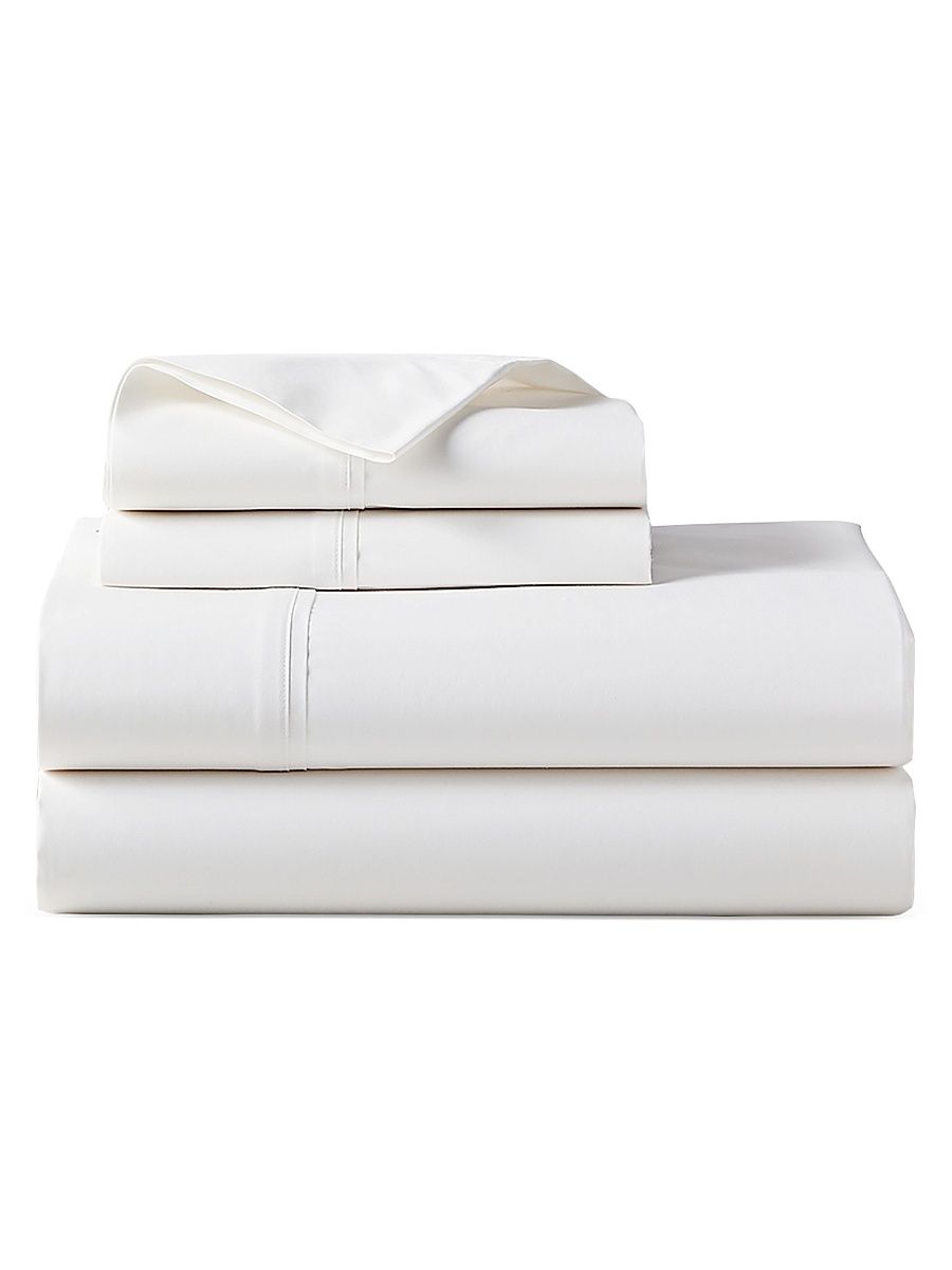 Organic 464 Percale Flat Sheet - White - Size King