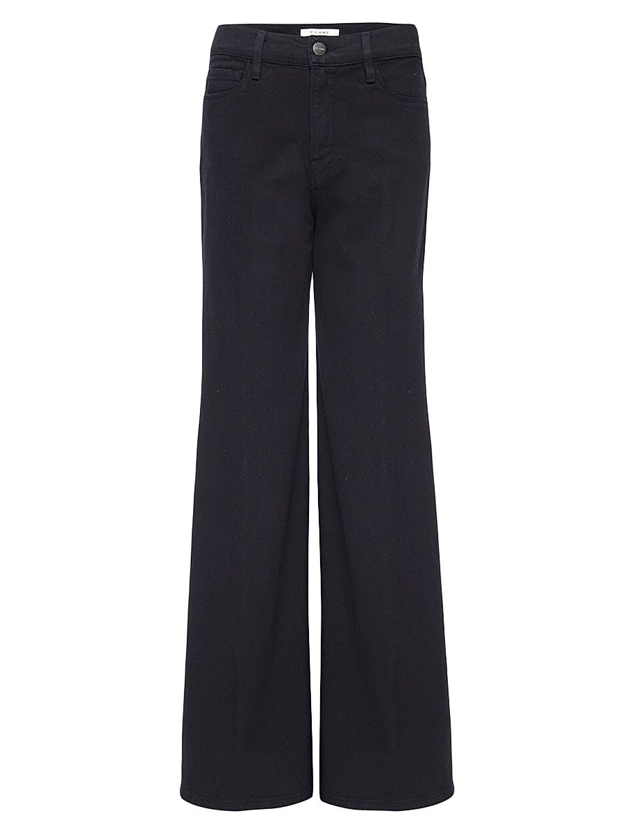 Women's Le Palazzo Wide Leg Jeans - Film Noir - Size 30