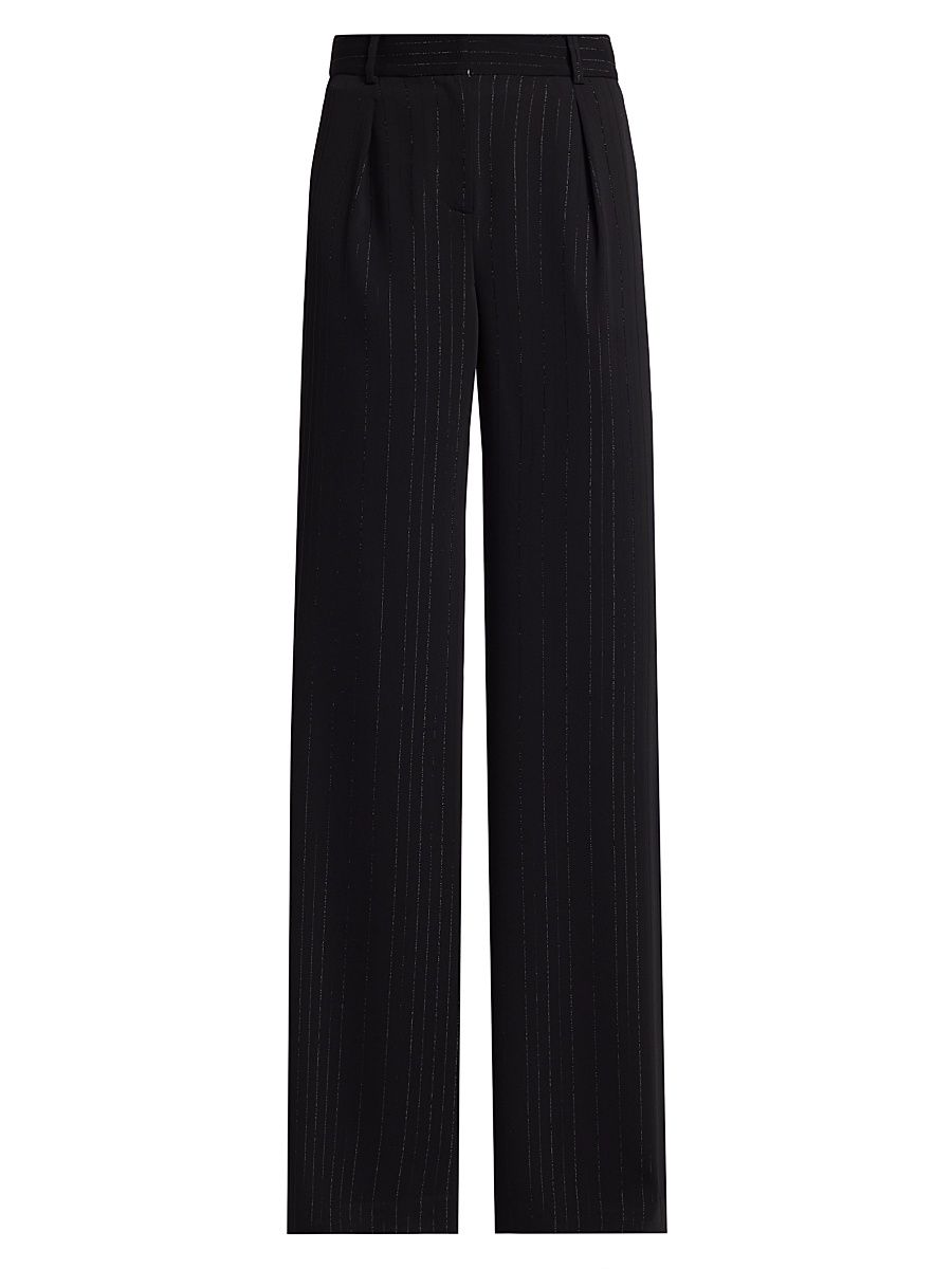 Women's Gaius Straight Pants - Black City Stripe - Size 6