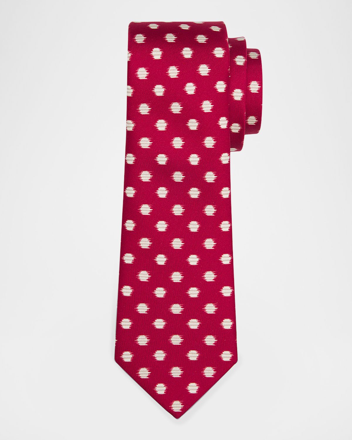 Men & apos;s Abstract Polka Dot Silk Tie