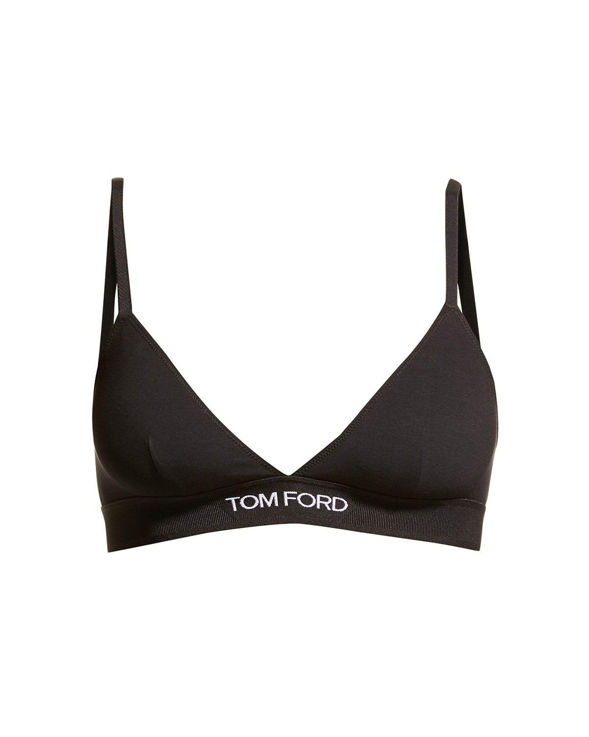 Contrast Logo-Band Bra
