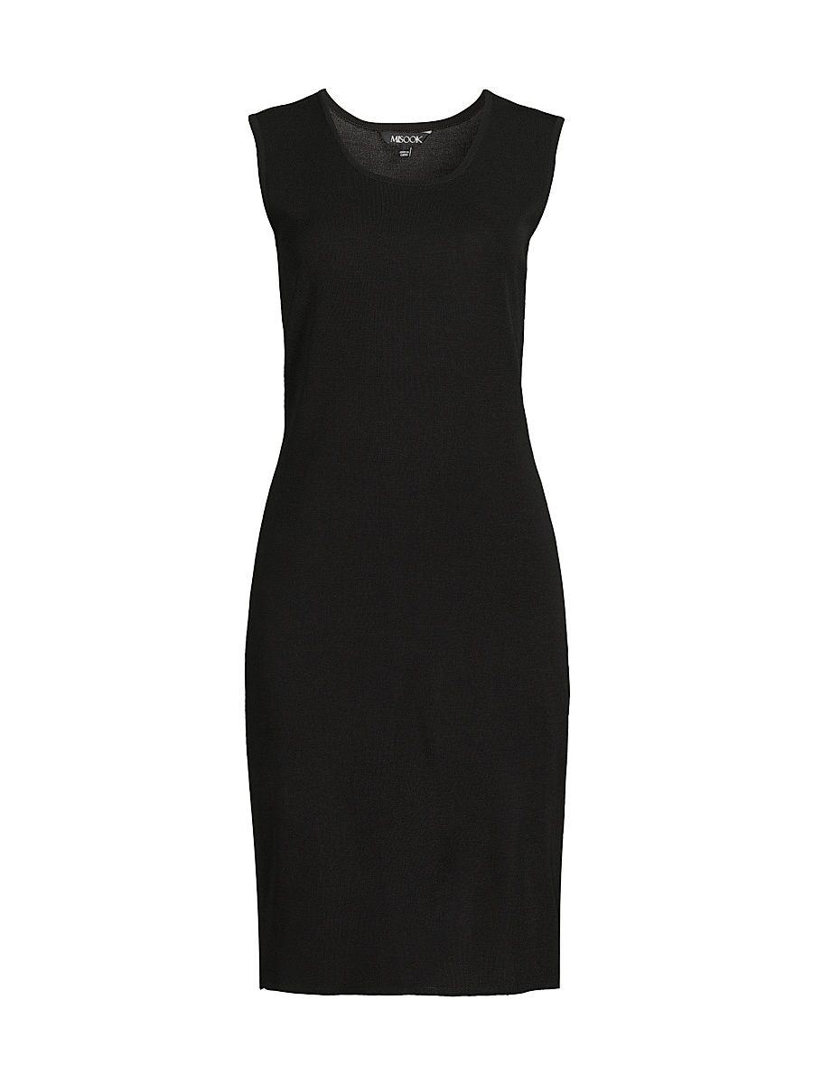 Women's Mylana Sleeveless Knit Sheath Knee-Length Dress - Black - Size XXL