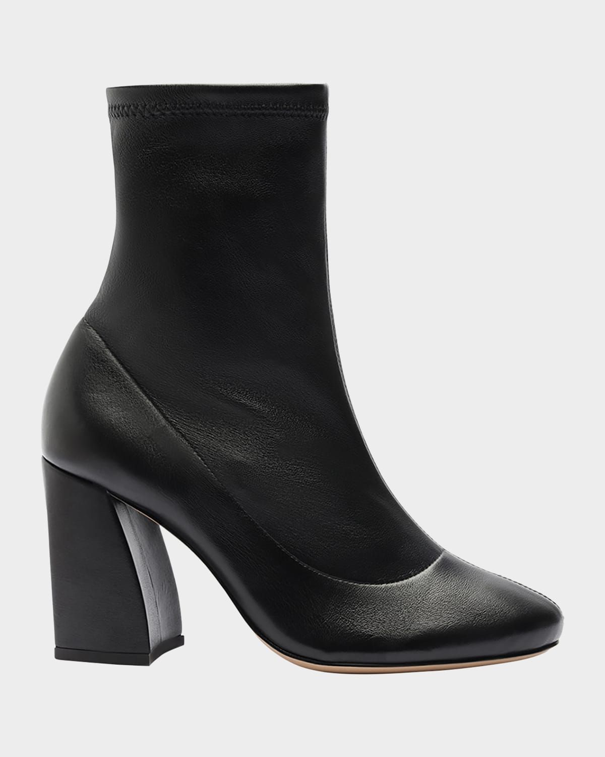 Leather Skinny Ankle Booties