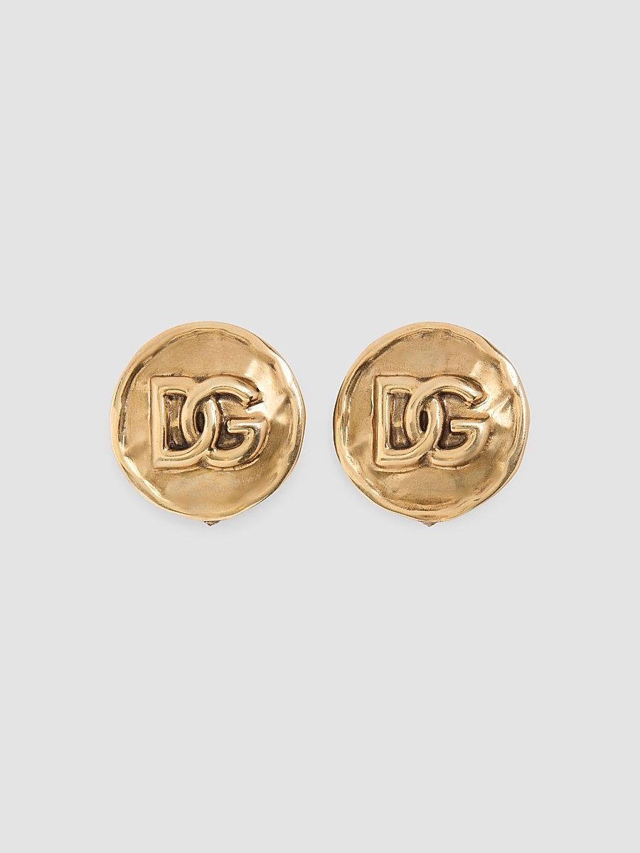 Women's Goldtone Monogram Clip-On Stud Earrings - Gold