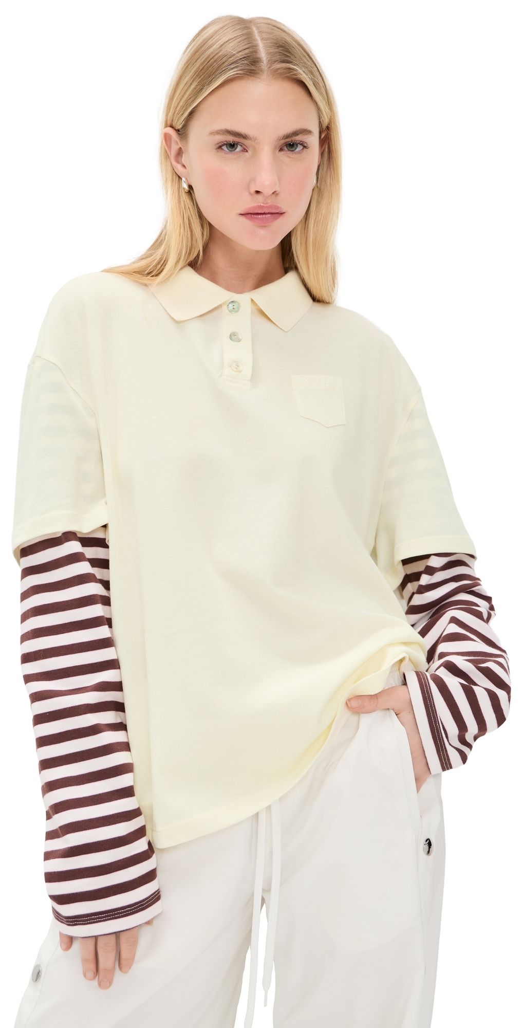 Sandy Liang Dew Top Cream XS