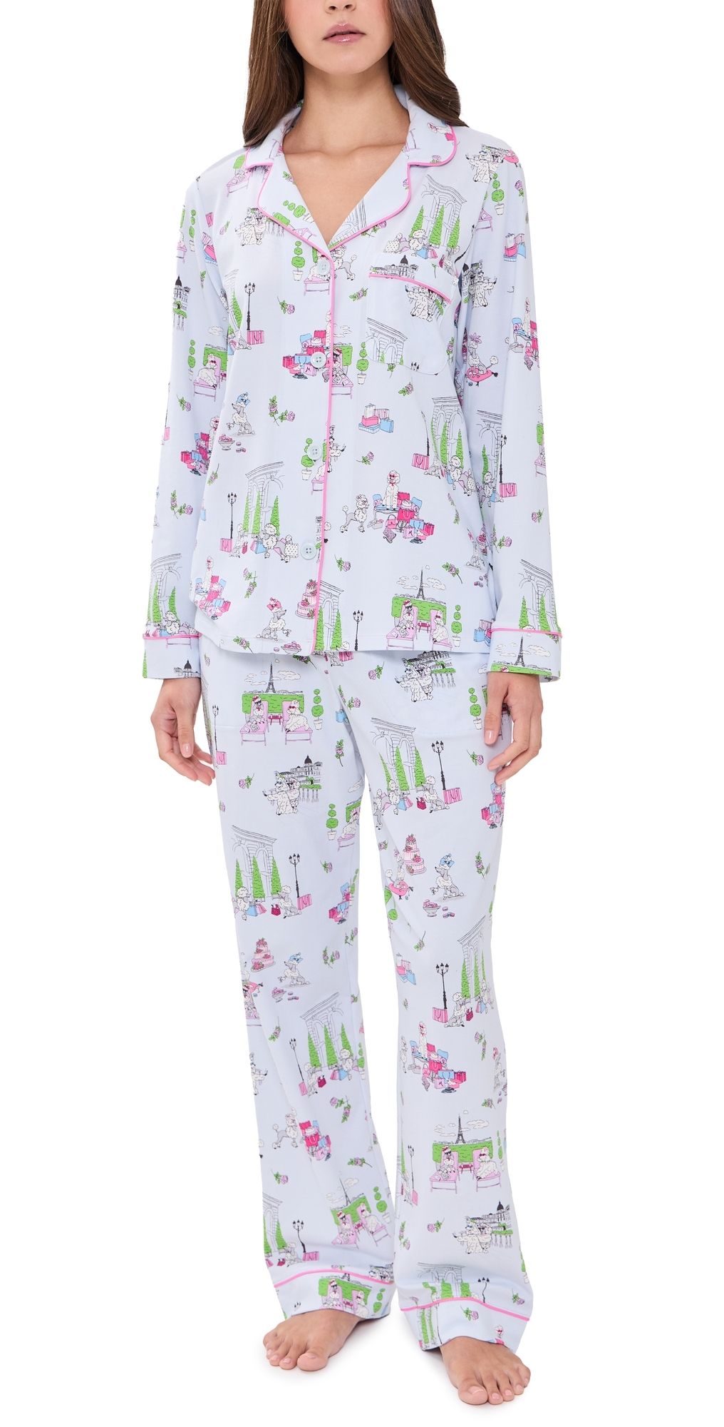 BedHead PJs Classic Stretch Jersey Pajama Set Belle Vie XS