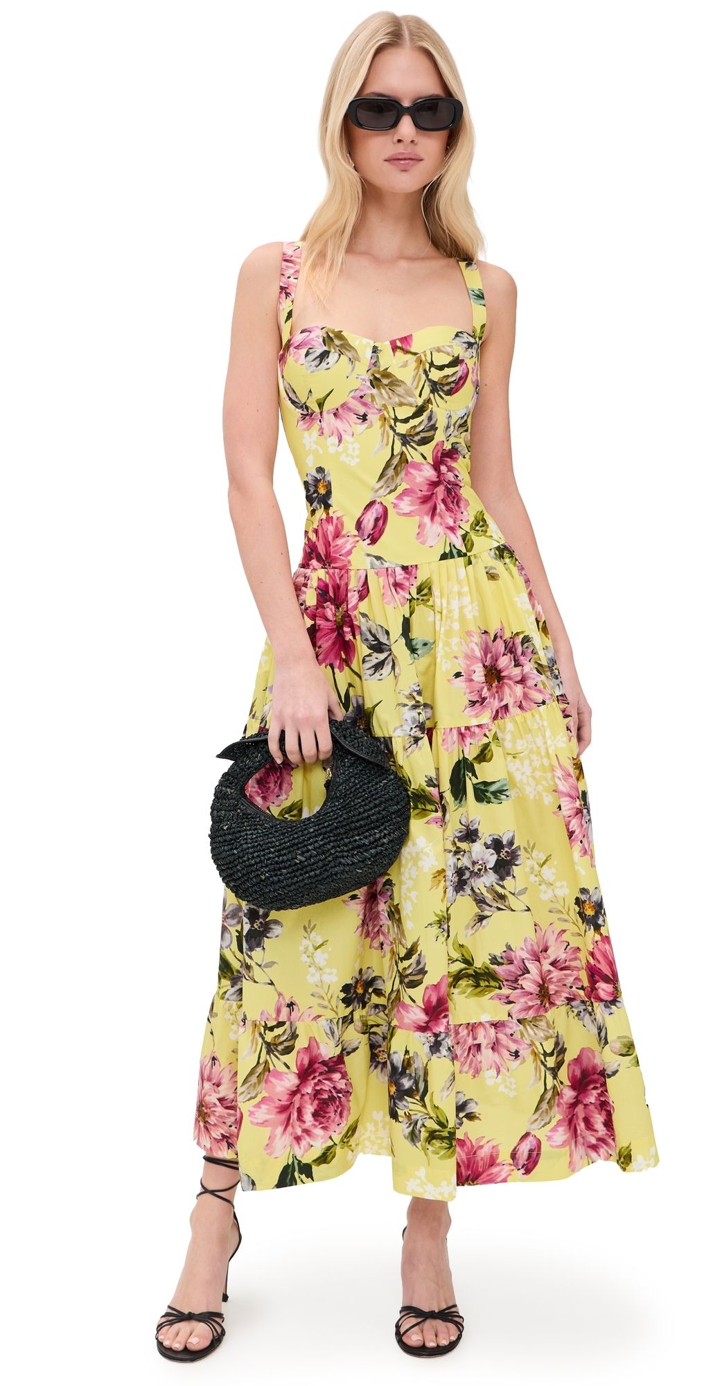 Cara Cara Santiago Dress Margaux Bloom Lemon 14