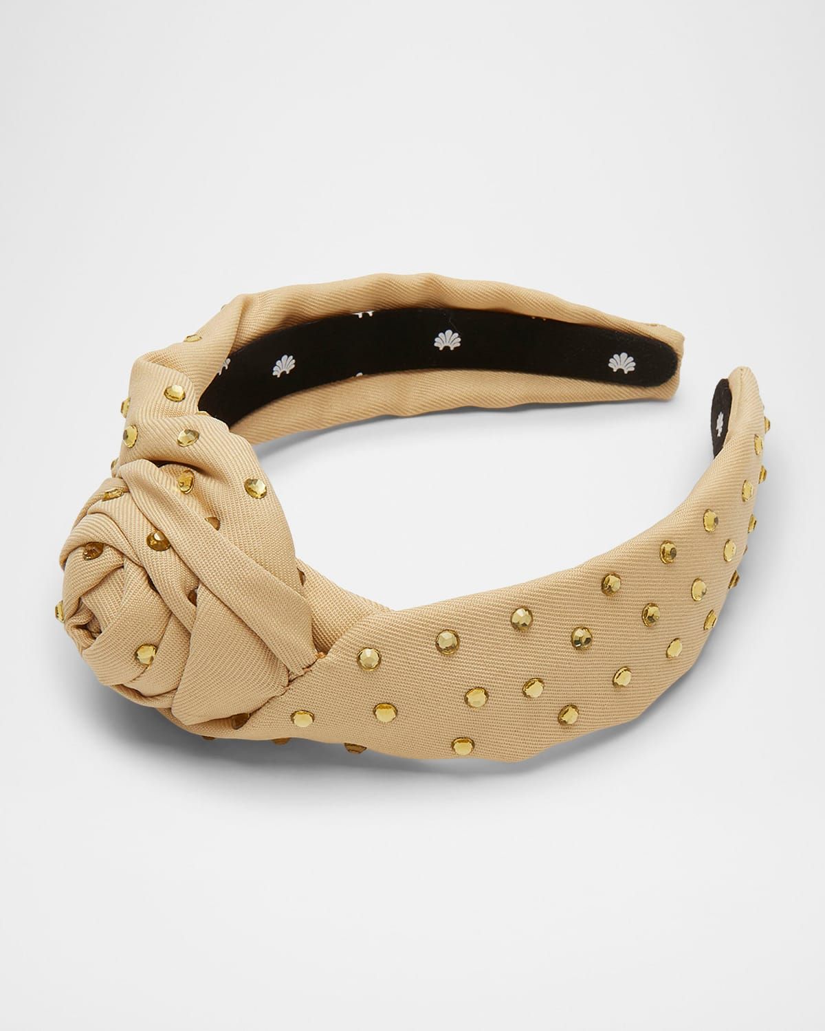 Rosette Crystal-Embellished Headband