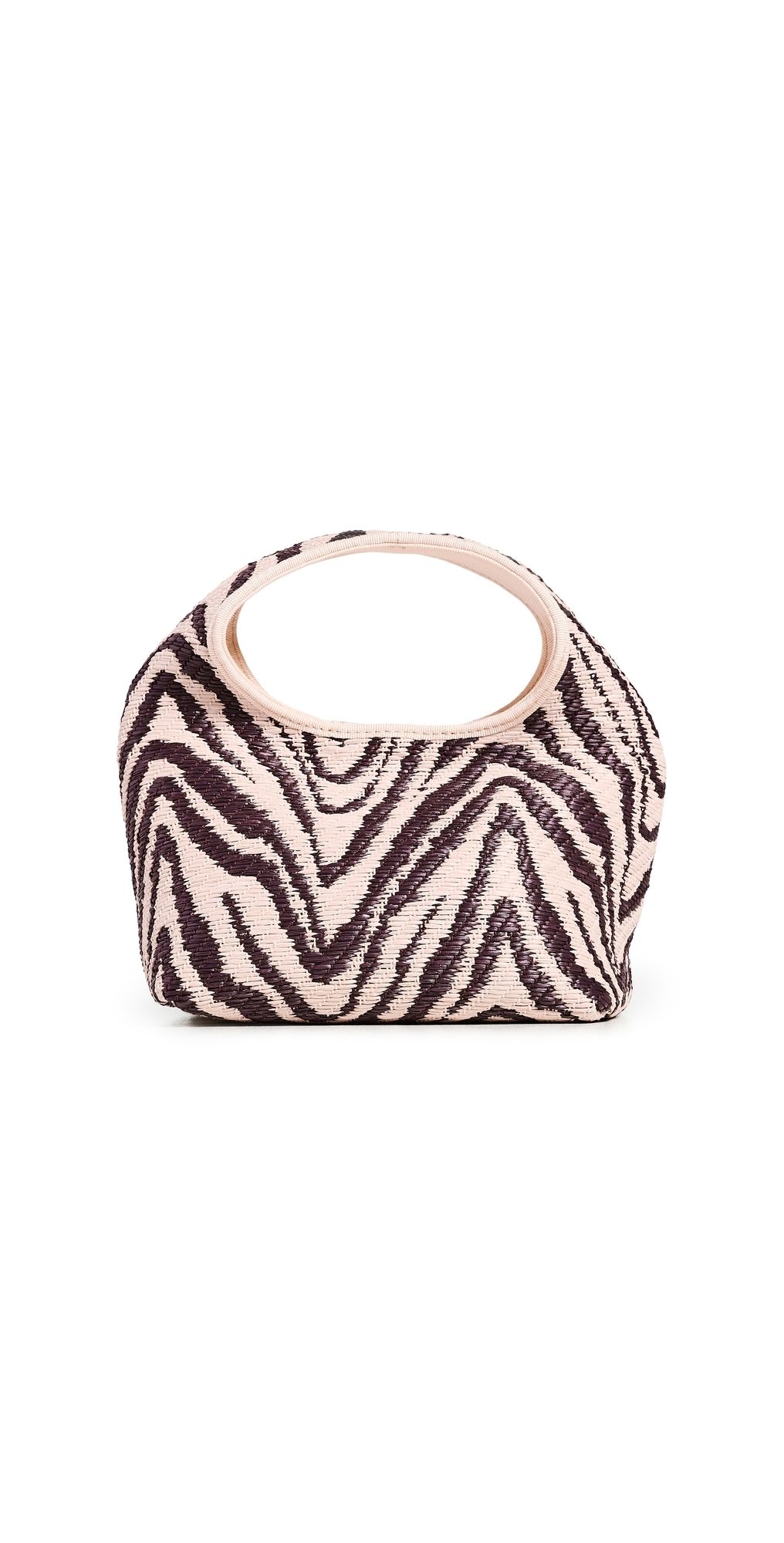 Loeffler Randall Kenzie Mini Bucket Clutch Vintage Zebra One Size