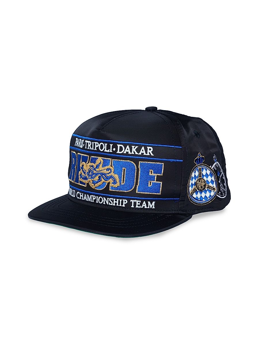 Men's Chrono Logo-Embroidered Trucker Hat - Black Blue Gold