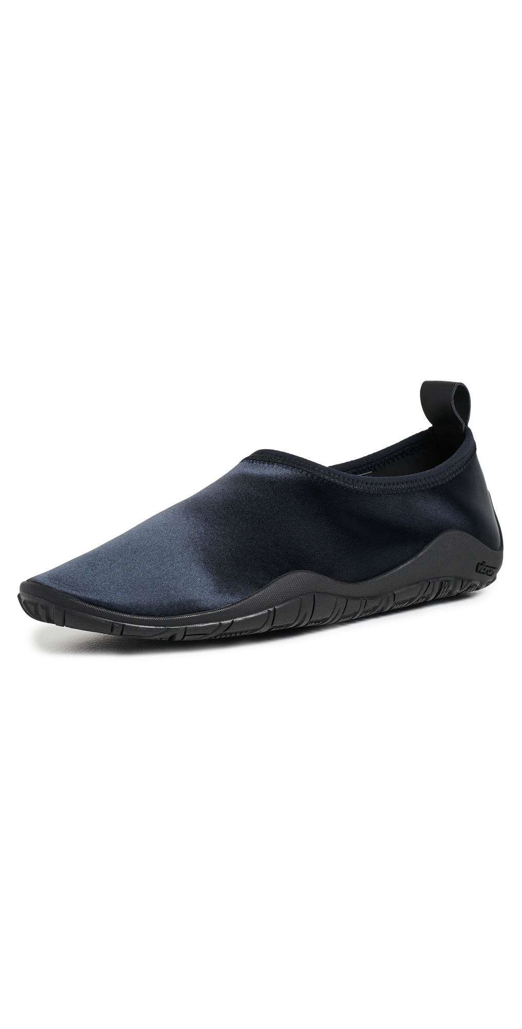 Jil Sander Elbe Satin Slip On Flats Ink 37