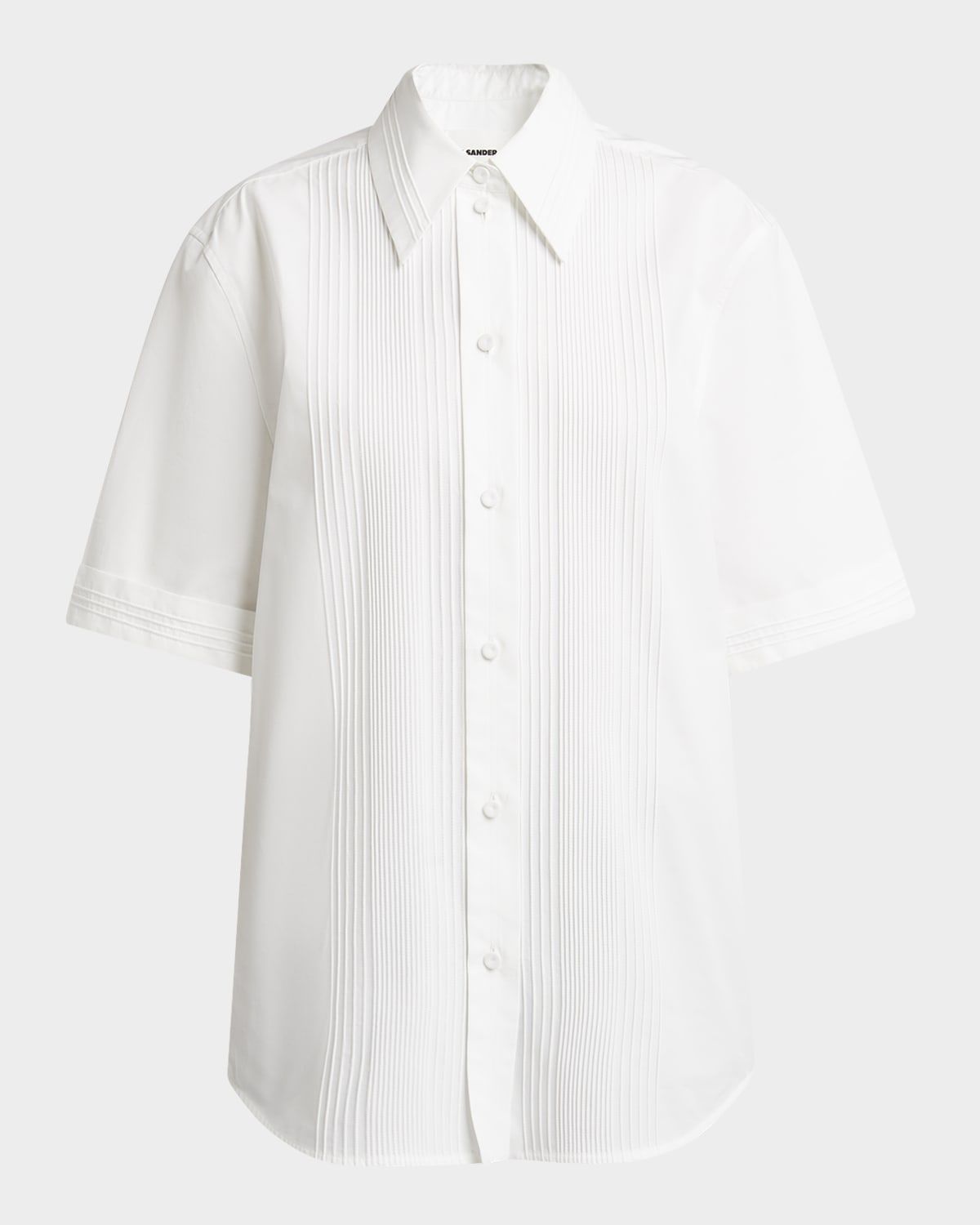 Pintuck Short-Sleeve Shirt