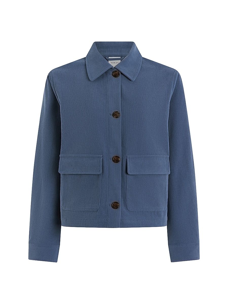 Women's Carlotta Corduroy Utility Jacket - Bijou Blue - Size XS