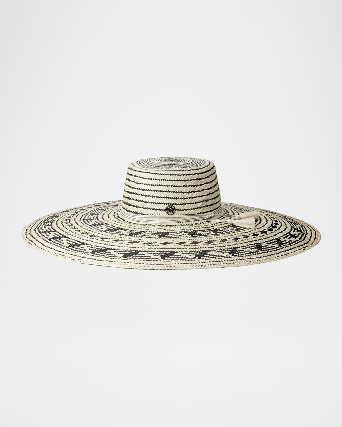 Gina Bicolor Straw Floppy Hat