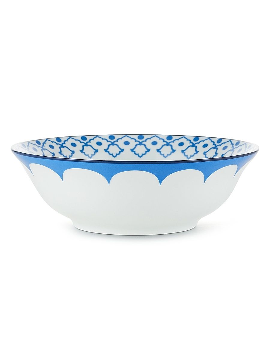 Jaipur Round Salad Bowl - Blue